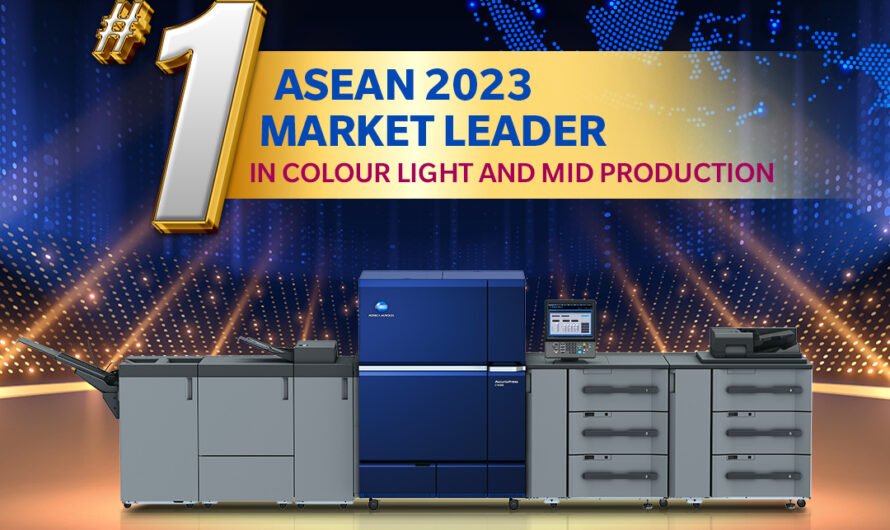 Konica Minolta is named ASEAN 2023 Market Leader in Colour Light and Mid Digital Production Printers