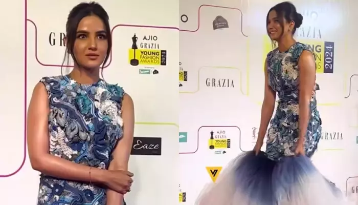 Jasmin Bhasin Struggles To Walk In Her Fishtail Gown At Grazia Fashion Awards, Gets Brutally Slammed