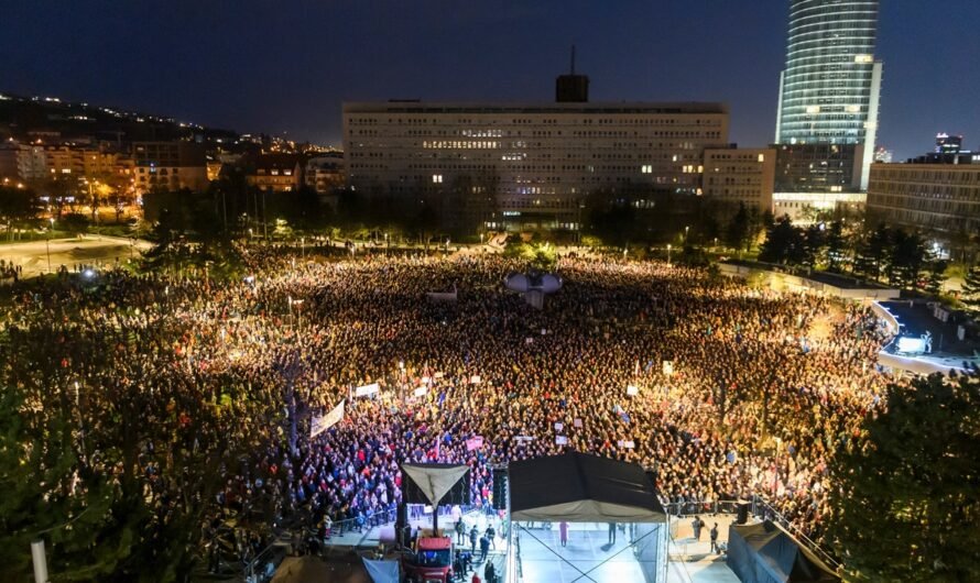 Protests erupt over Slovak government’s planned public broadcasting overhaul