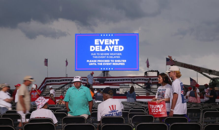 Trump Rally in North Carolina Is Canceled for Storms