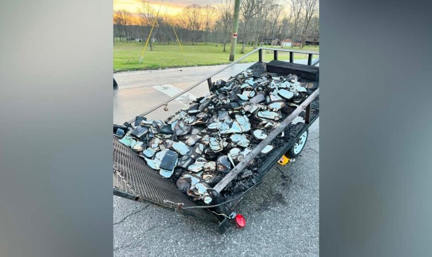 Trailer of Bibles intentionally set on fire in front of Tennessee church on Easter Sunday