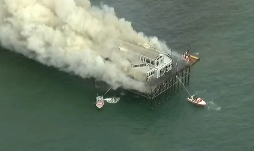 WATCH: Massive fire breaks out on historic Southern California pier