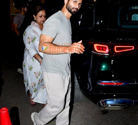 Photos: Shahid Kapoor and Ishaan Khatter snapped with their mom Neelima Azeem in Juhu | Parties & Events