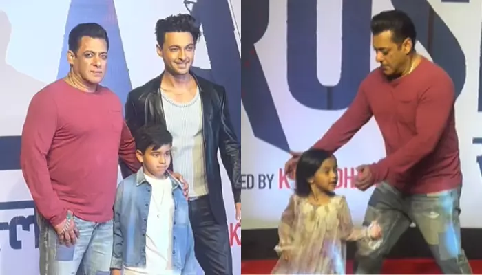 Salman Khan Shares Adorable Moments With His Nephew-Niece, Ahil-Ayat At Aayush’s Film Screening