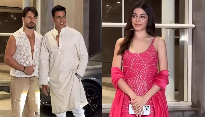 Akshay Kumar-Tiger Shroff Twin In White While Alaya F Looks Pretty In Pink At Ali Abbas’ Iftar Party