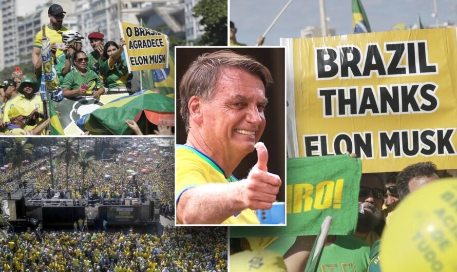 Conservative Brazilians laud Elon Musk at rally in support of Bolsonaro