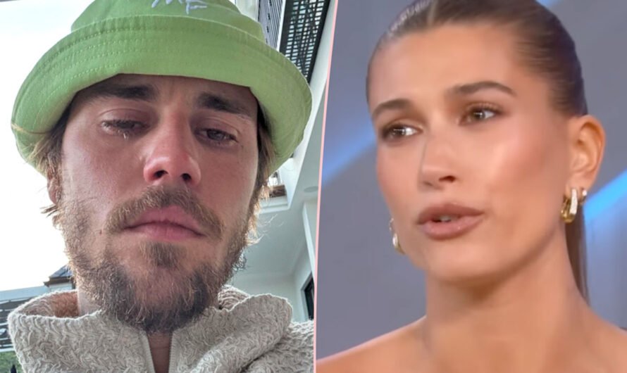 Justin Bieber Draws Fan Concern After Posting Pics Of Himself Crying – & Hailey Responds!