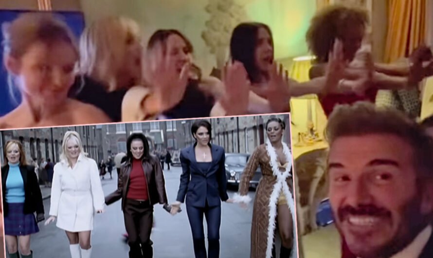 Watch The Spice Girls Reunite & Nail Their Stop Dance Routine At Victoria Beckham’s 50th Birthday!