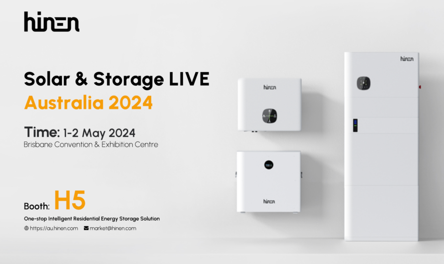 Hinen to Showcase Innovative Energy Solutions at Solar & Storage Live Australia 2024