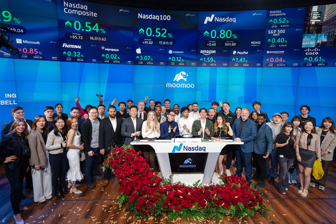 Moomoo Celebrates Success with Business Partners at Nasdaq Exchange