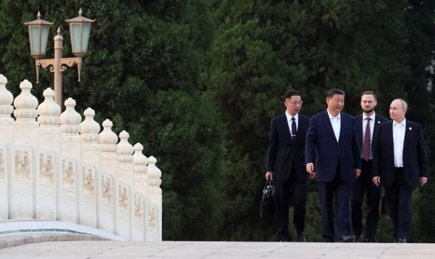 Xi Jinping Embracing Vladimir Putin in Defiance of the West