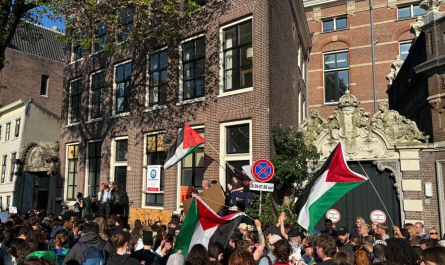 Police break up another protest by pro-Palestinian activists at the University of Amsterdam