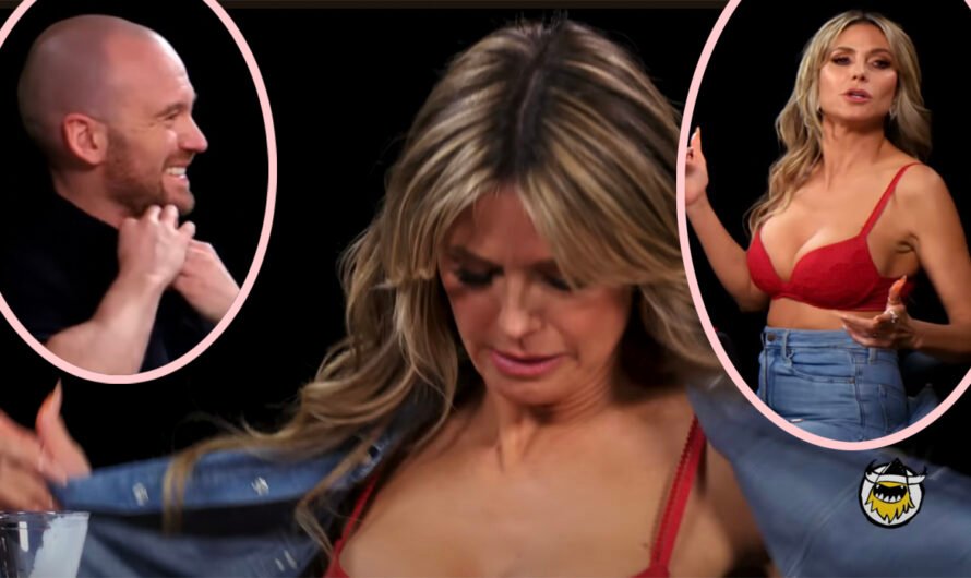 Heidi Klum Takes Her Top Off During Hot Ones Interview! Wow!