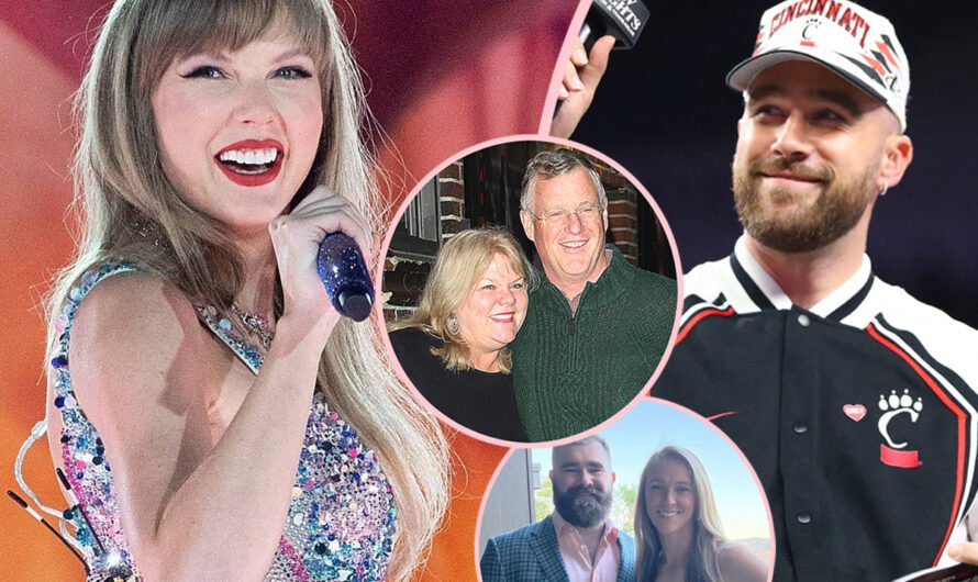 Family Reunion! Travis Kelce Hangs With Taylor Swift’s Parents At London Eras Show While Jason & Kylie Have The Time Of Their Lives!