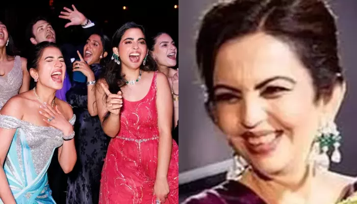 Isha Ambani Wore Similar Emerald Earrings To What Mom, Nita Ambani Donned At Anant’s 1st Pre-Wedding