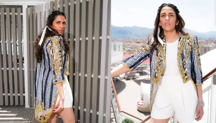 Shloka Mehta Serves Boss Lady Vibes In A Co-Ord Set With The Add-On Of Jacket On Veda’s First B’day