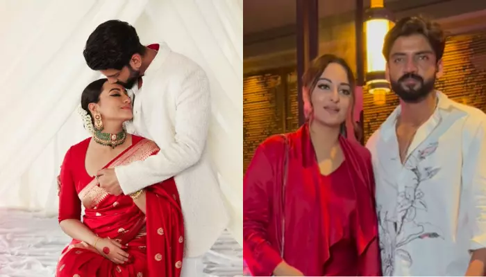 Sonakshi Sinha Steps Out With Husband And Family In Rs.19K Dress For First Dinner Date After Wedding