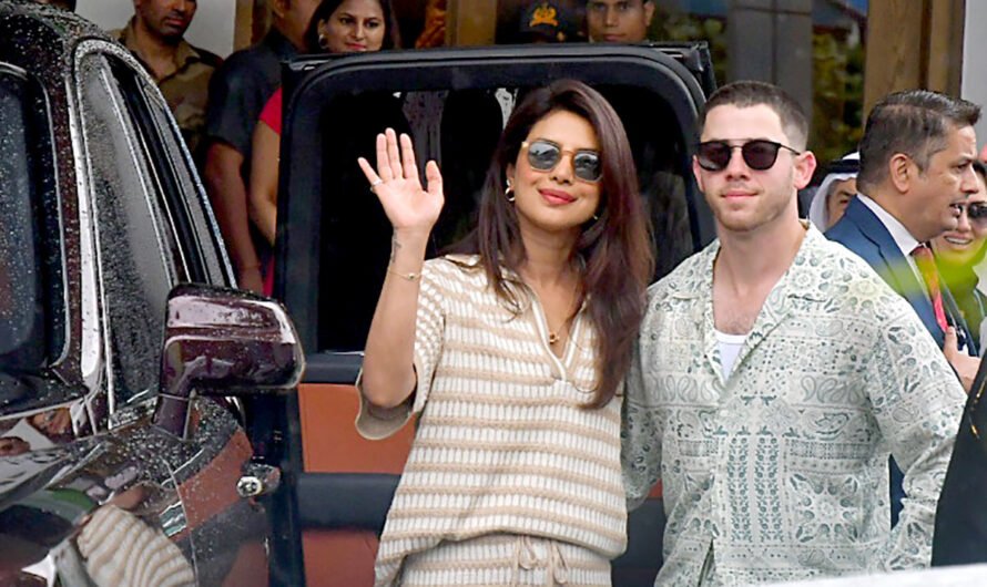 Priyanka, Nick Arrive For Ambani Wedding