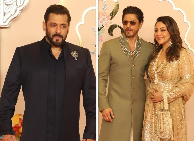 Anant Ambani – Radhika Merchant wedding: Salman Khan and Shah Rukh Khan recreate the iconic dance of ‘Bhangra Pa Le’ from their film Karan Arjun : Bollywood News