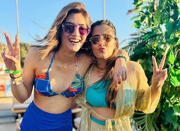 Kriti Sanon shares fun photos from Greece with sister Nupur Sanon amid smoking video controversy : Bollywood News