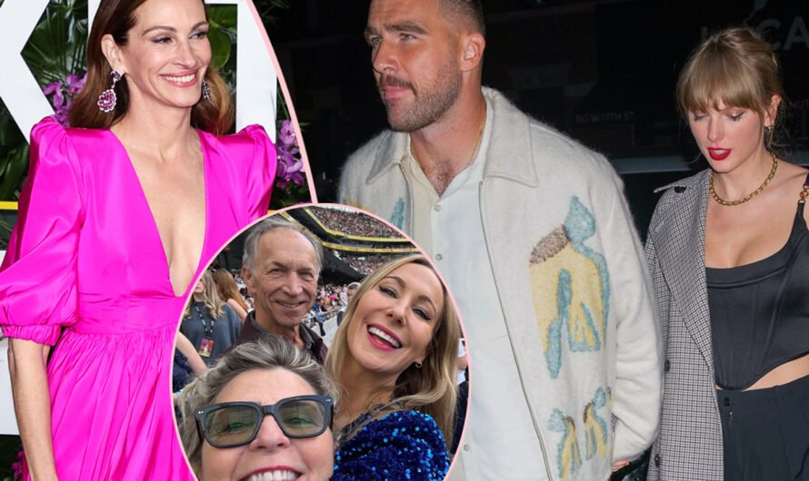 Nikki Glaser’s Mom Says Julia Roberts Was Being ‘Weird’ & ‘Gross’ With Travis Kelce At Taylor Swift Concert – And She Was THERE!