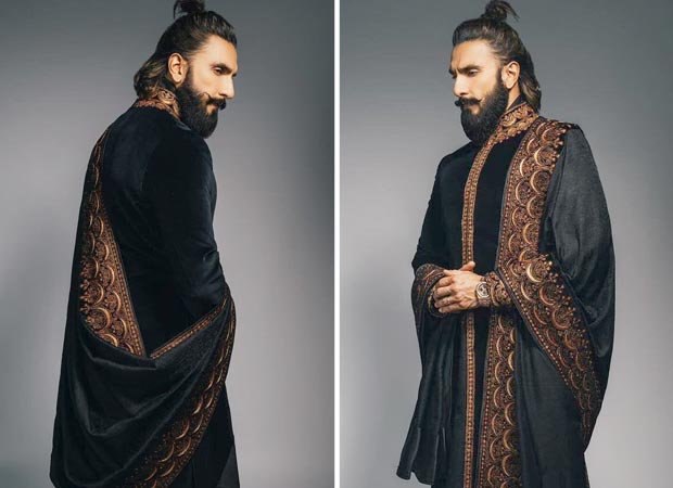 Ranveer Singh goes regal in Tarun Tahiliani custom black velvet bandhgala, voluminous dhoti and drape; his Rs. 2 crore Audemars Piguet watch steals the show 2 : Bollywood News