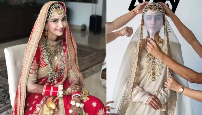 Sonam Kapoor Re-Wears Her Wedding Day’s Vintage Matha Patti For A Shoot, Netizens Call Her ‘Queen’