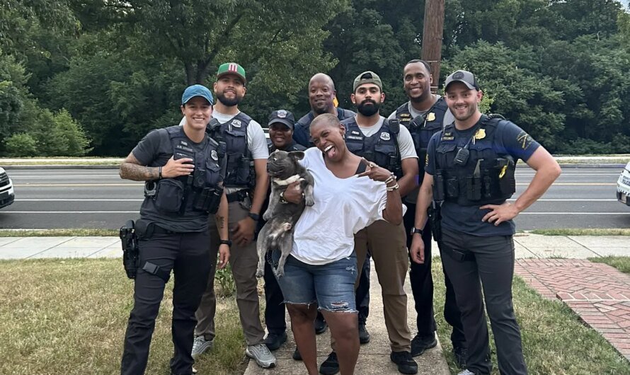 Washington, DC police reunite woman with dog stolen during armed robbery