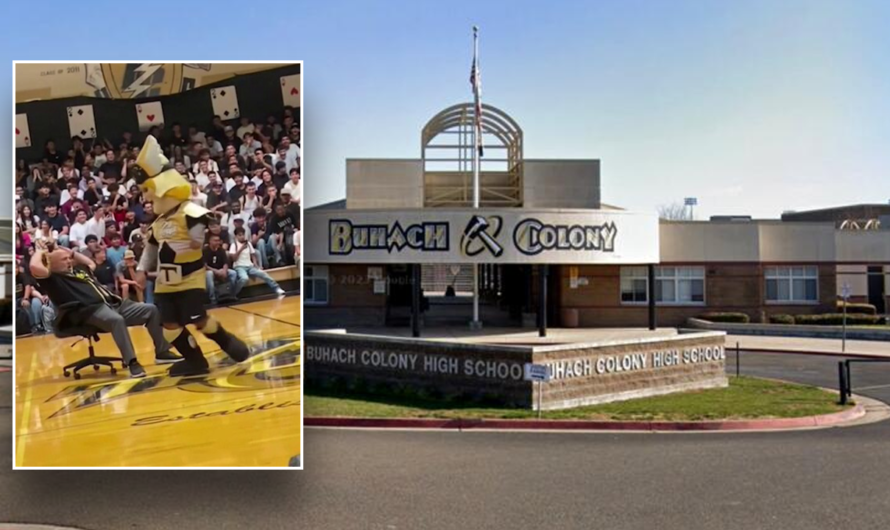 California high school principal placed on leave after video surfaces of inappropriate dance with mascot