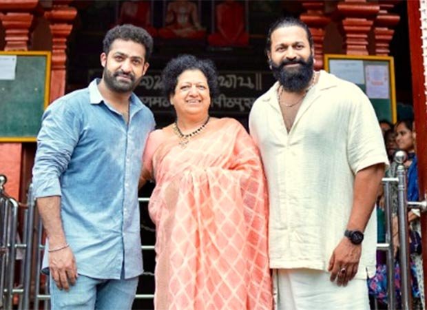 NTR Jr honors his mother’s birthday wish with visit to Udupi temple, Rishab Shetty joins : Bollywood News