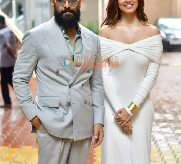 Photos: Chiyaan Vikram and Malavika Mohanan snapped during Thangalaan promotions | Parties & Events