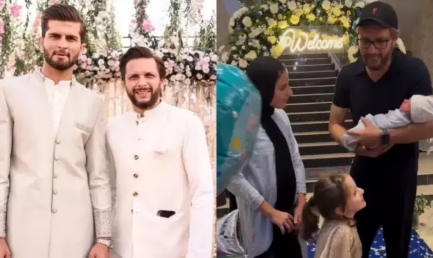 Shahid Afridi’s Youngest Daughter Is Ecstatic As Afridi Family Welcomes Their Newborn Member At Home