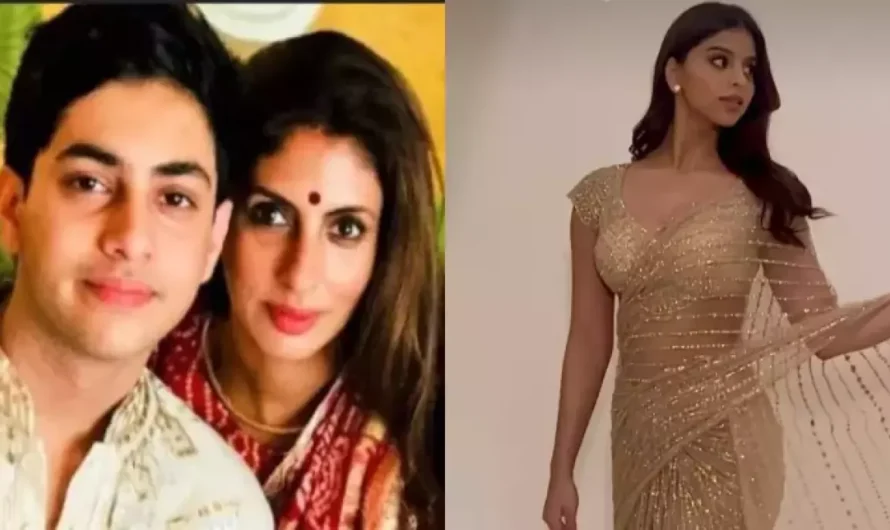 Suhana Khan Stuns In A Saree And Alleged BF, Agastya Nanda’s Mom, Shweta Bachchan Is In Awe