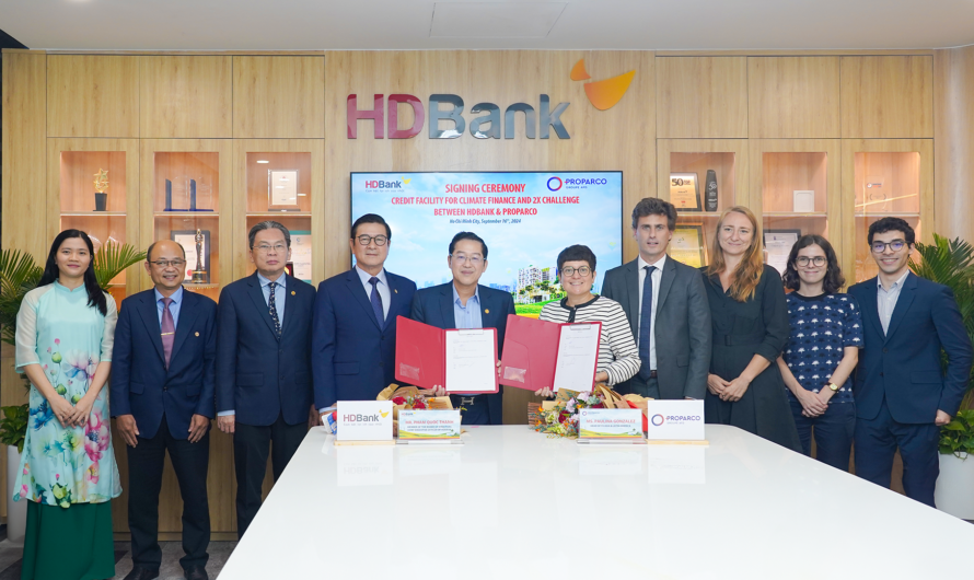 Increasing credit limit to $100 million, HDBank and Proparco promote climate finance and 2X Challenge initiative