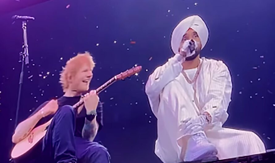 Ed Sheeran Surprise At Diljit’s Concert