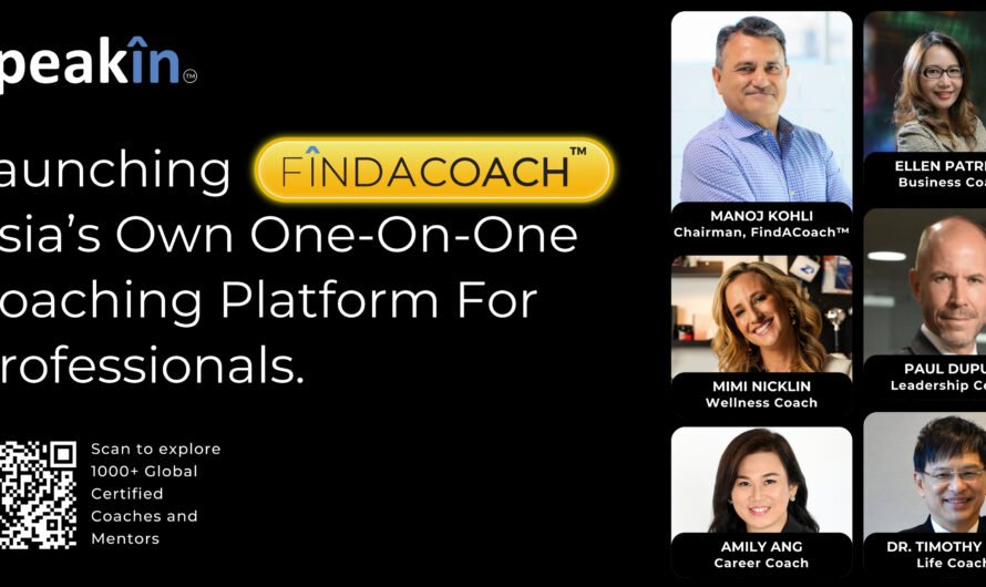 SpeakIn launches FindACoach, Asia’s largest 1:1 coaching platform for professionals