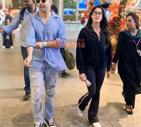 Photos: Varun Dhawan and Janhvi Kapoor snapped at the airport | Parties & Events