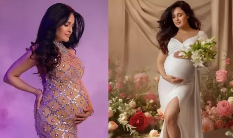 Yuvika Chaudhary Looks Angelic In A White And Pastel Themed Maternity Shoot Followed By A Glam Look