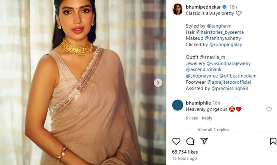 Guess How Much Bhumi’s Sari Costs