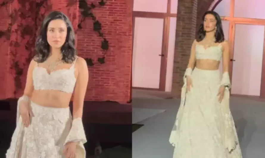 Shraddha Kapoor Stuns In A White Lehenga But Her Ramp Walk Fails To Impress Fans, ‘Rehne Do Behen..’