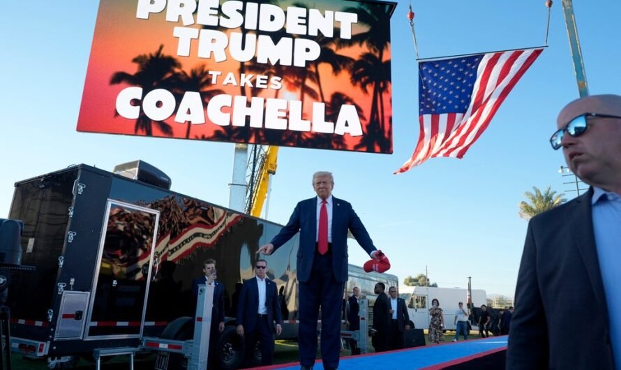 Man arrested outside Trump Coachella rally denies assassination intent; he’s ‘all in’ supporting Trump