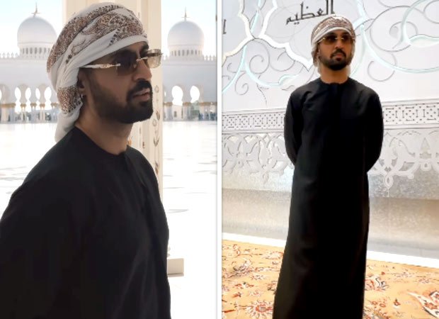 Diljit Dosanjh visits Sheikh Zayed Grand Mosque in Abu Dhabi ahead of his Dil-Luminati tour performance, watch : Bollywood News