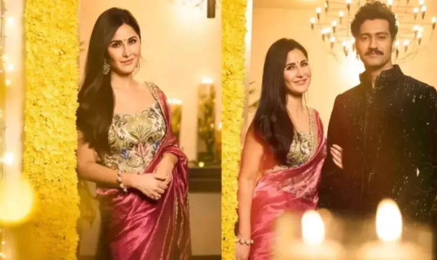 Katrina Kaif’s Modern Twist To Her Diwali Outfit, Glows As She Poses With Husband, Vicky Kaushal