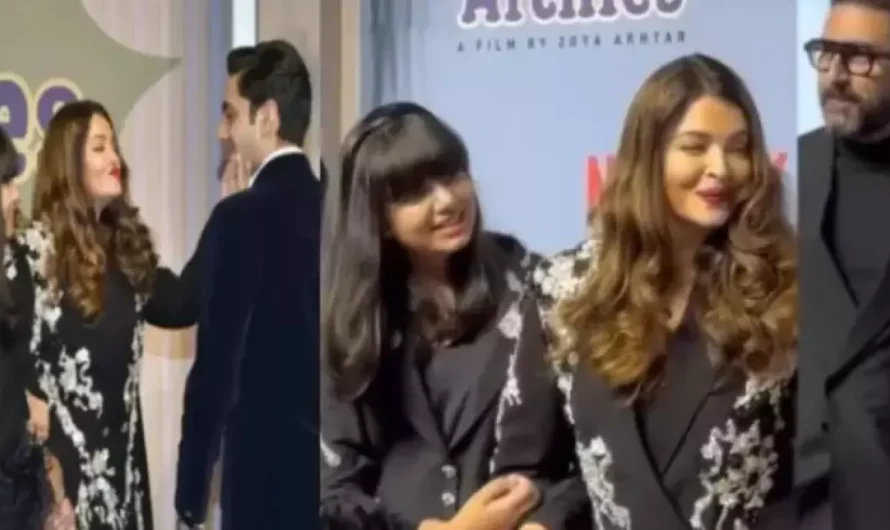 Aishwarya Rai’s Video Of Pulling Agastya Nanda’s Cheeks In Front Of Abhishek Bachchan Goes Viral