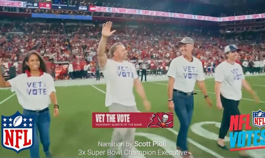 Vet the Vote releases Monday Night Football PSA ahead of Election Day to honor poll workers, veterans