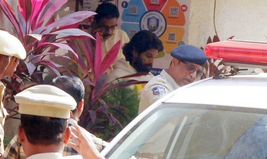 Allu Arjun Walks Out After Night in Prison