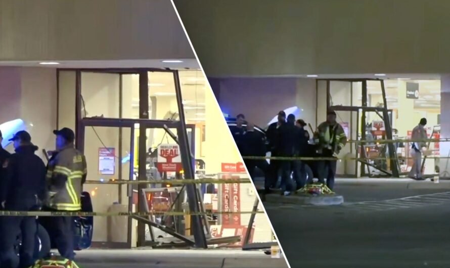 Suspect killed after driving truck into Texas mall