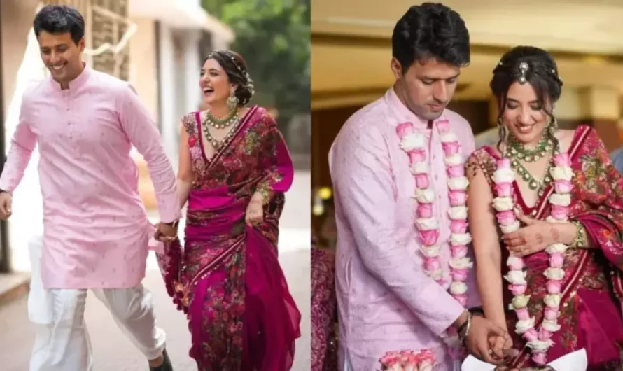 Travel Influencer, Tanya Khanijow Elopes To Get Married In Court, Looks Divine In Pink Floral Saree