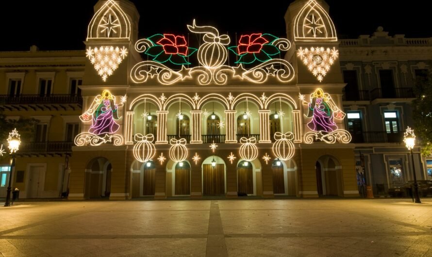 Christmas season in Puerto Rico lasts over a month, with songs being sung and lights illuminating the streets through December into January